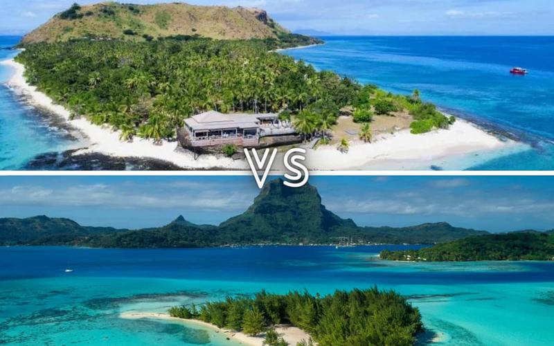 6 Diferencias entre Fiyi y Bora Bora que debes conocer antes de tu visita