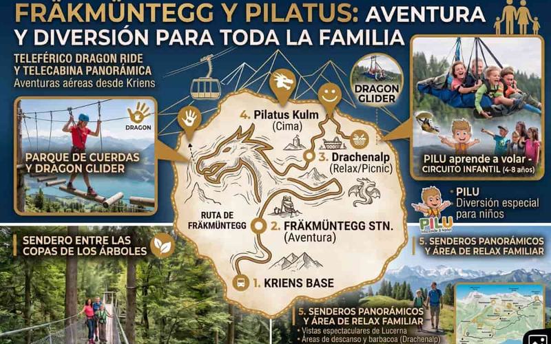 Fräkmüntegg y Pilatus: aventura y diversión para toda la familia