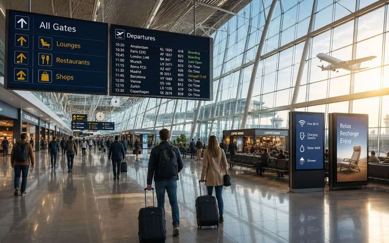 Los mejores aeropuertos de Europa: comodidad, servicios y conexiones