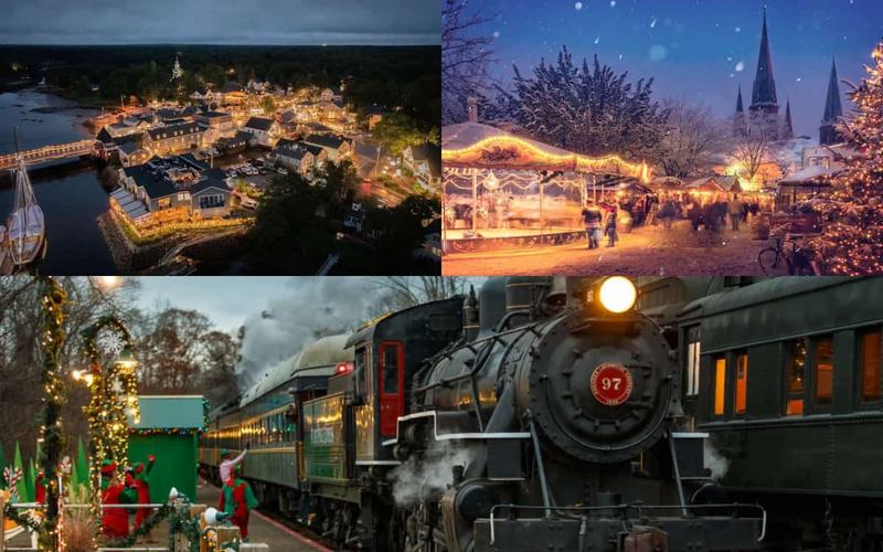 13 Hermosas Ciudades de Nueva Inglaterra para Celebrar la Navidad