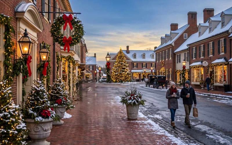 9 Encantadores pueblos de Virginia con ambiente navideño