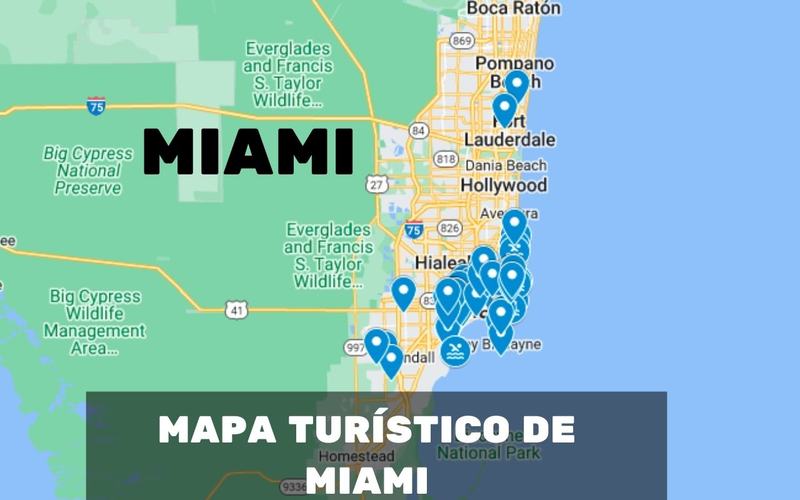 Mapa Turístico de Miami