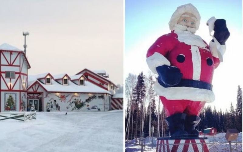 Visita North Pole en Alaska y conoce la casa de papá noel