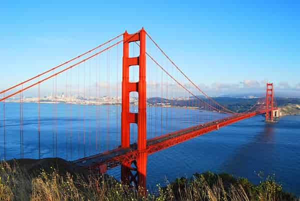 Admira las vistas del puente Golden Gate