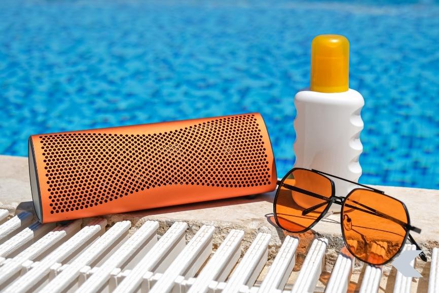 Altavoz impermeable para piscina playa