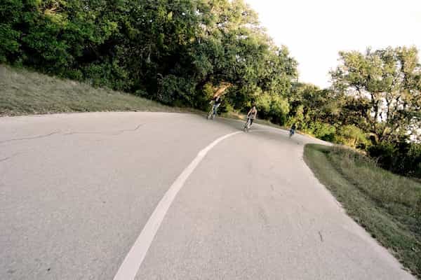 Andar en bicicleta por el Veloway