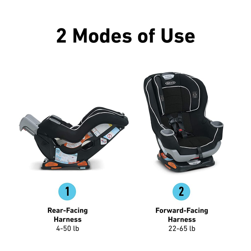Asiento de coche convertible Extend2Fit de Graco