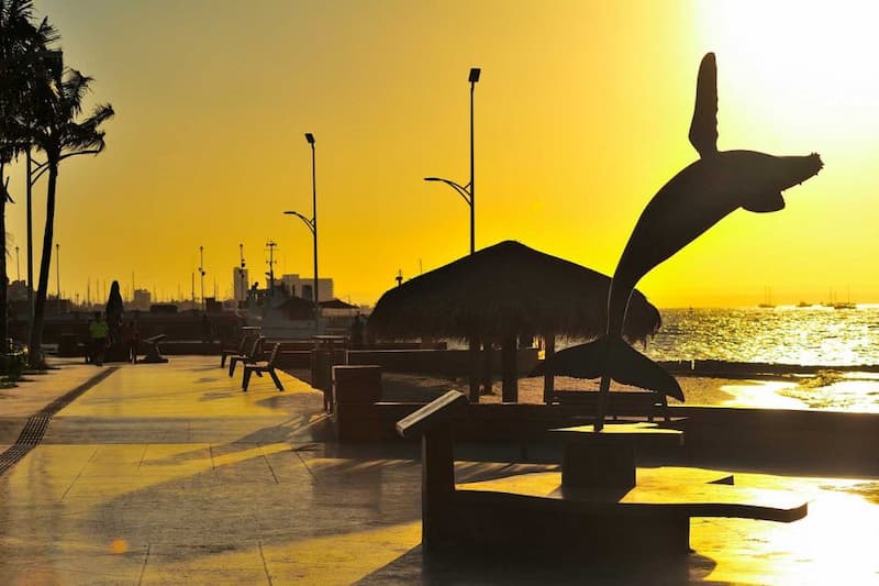 Atardecer MALECON la paz méxico-que hacer en la paz bcs con niños