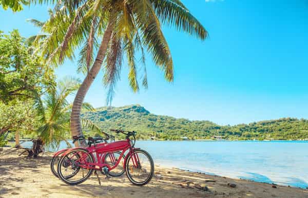 BICICLETAS ELÉCTRICAS en bora bora-islas fiyi