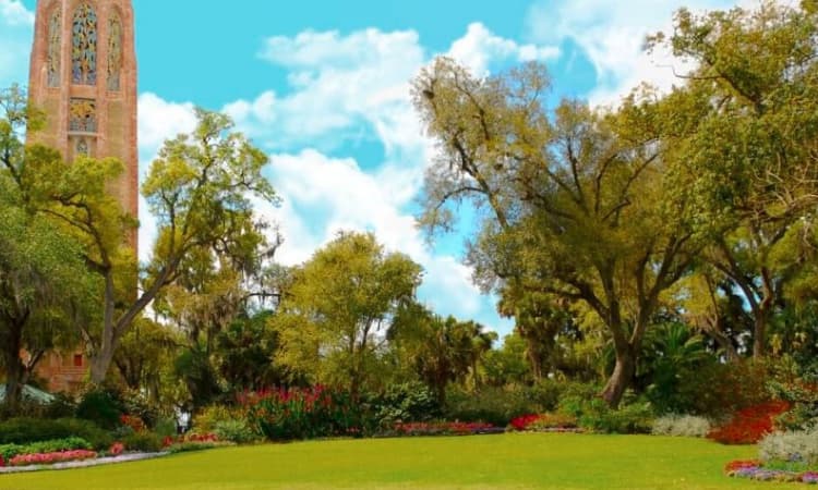 Bok Tower Gardens, lago de Gales