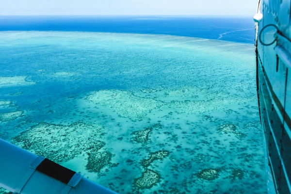 Caída libre sobre la gran barrera de coral 7