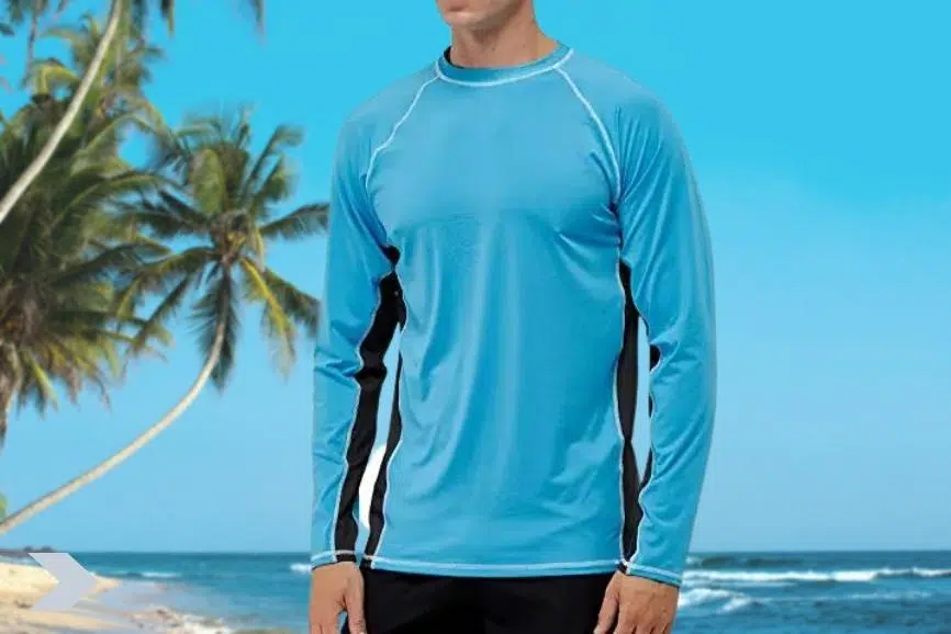 Camiseta de baño para hombre