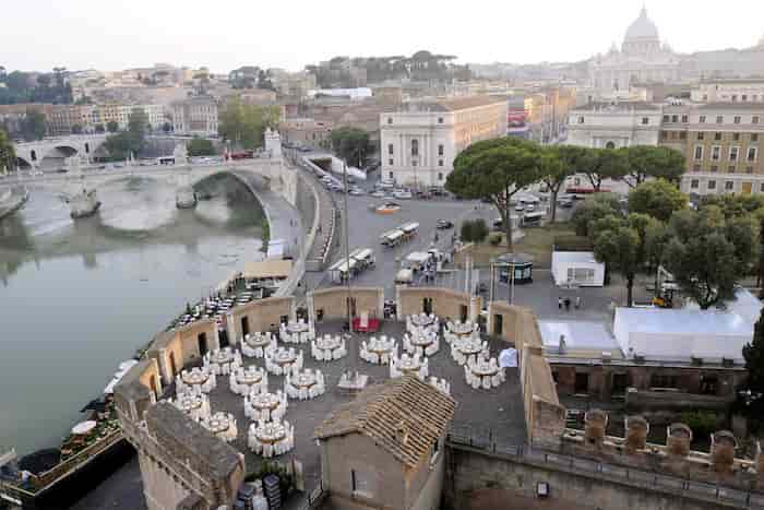 Castillo de Sant'Angelo - bares en azoteas en Roma