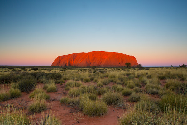 Cena al atardecer en Uluru 1