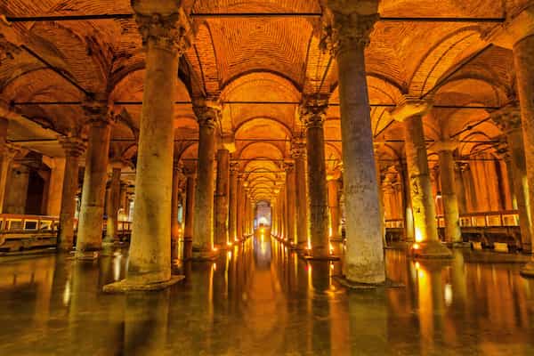Cisterna Basílica, Estambul-Lugares Subterráneos para Visitar en Turquía