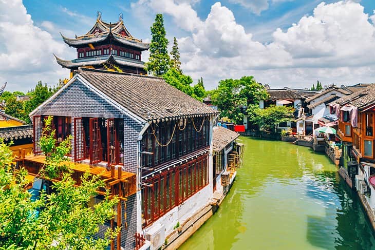 Ciudad acuática de Zhujiajiao, Shanghái