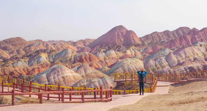 Cómo ver las Montañas Arcoíris de China