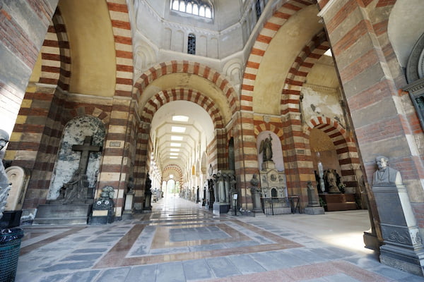 El Famedio el Salón de la Fama del Cementerio Monumental de Milán