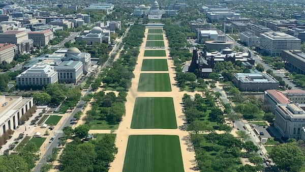 El National Mall y los monumentos conmemorativos a los veteranos