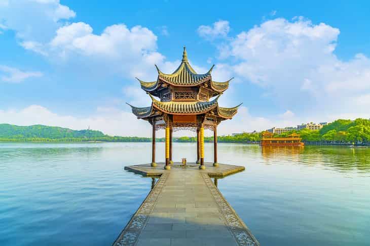 El histórico lago del Oeste de Hangzhou
