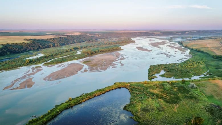 El río escénico nacional Niobrara de Nebraska