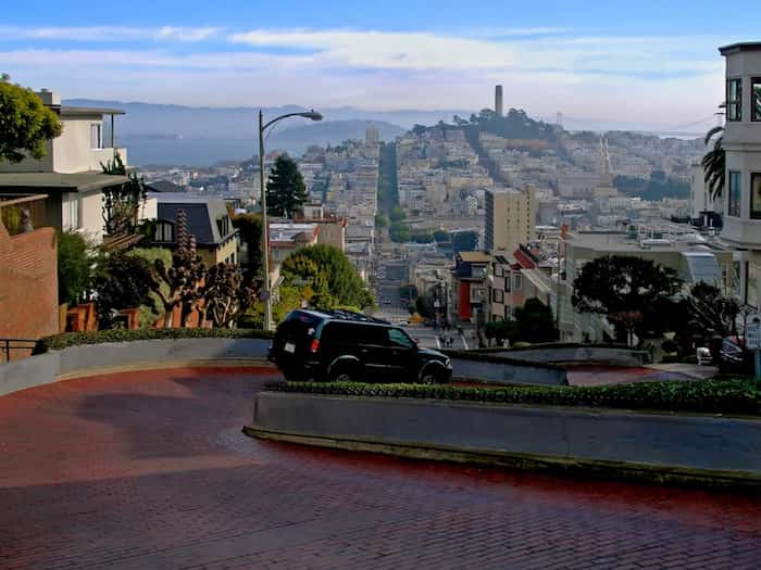 Empieza desde arriba - recomendaciones para recorrer Lombard Street