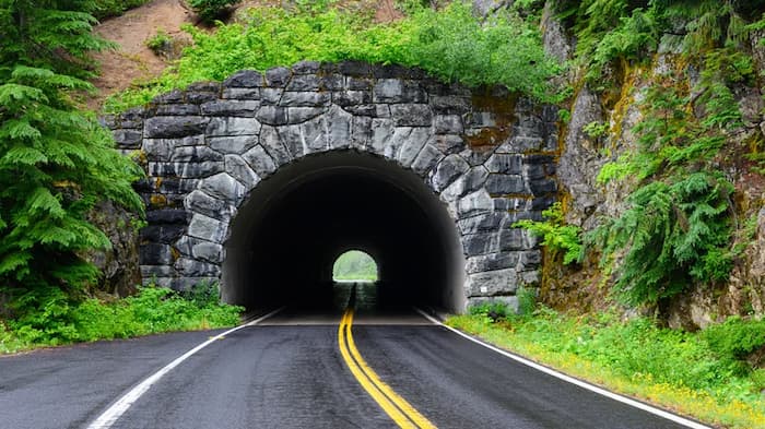Entrada del cañón Stevens (sureste)
