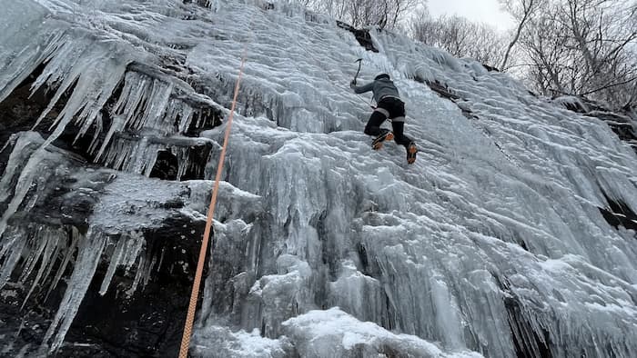 Escalada en hielo saranac lake