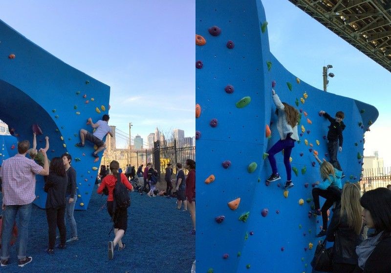 Escalada en roca en los acantilados
