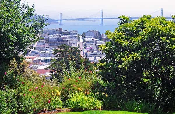 Escaleras de Russian Hill - lugares para visitar en San Francisco