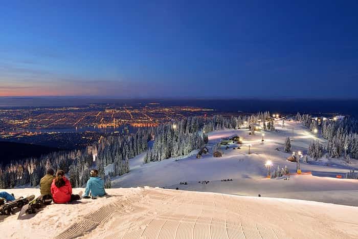 Esquí en la montaña Grouse-Lugares turísticos en Vancouver