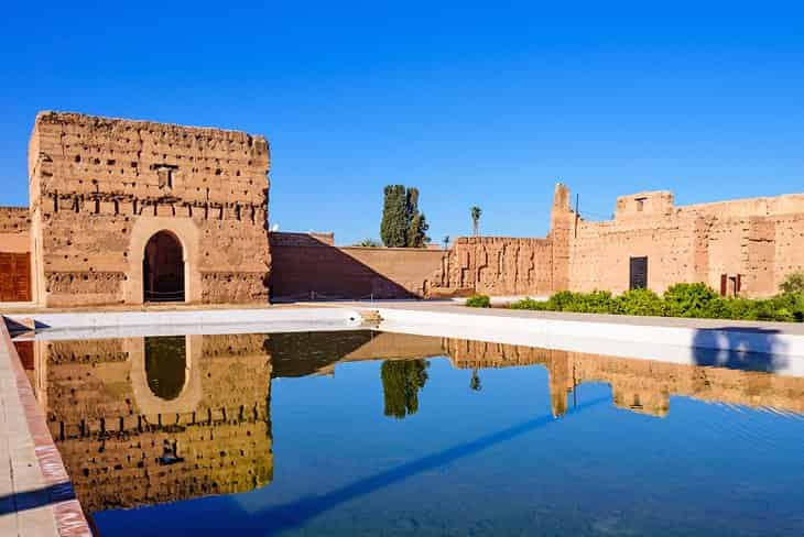 Explora el Palacio Badi-Lugares para visitar en Marrakech