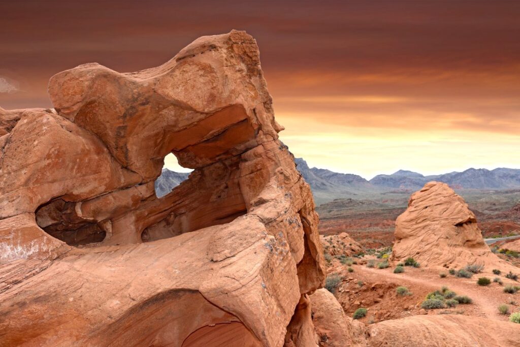 paseo montañas Red Rock