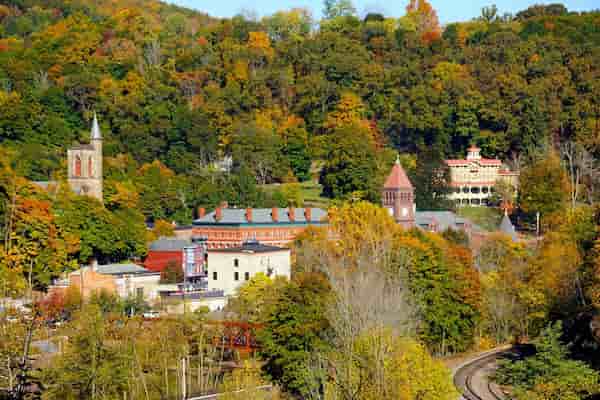 Jim Thorpe-Follaje de Otoño en Pensilvania
