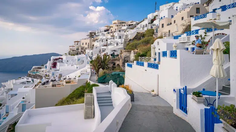 La caldera de Santorini