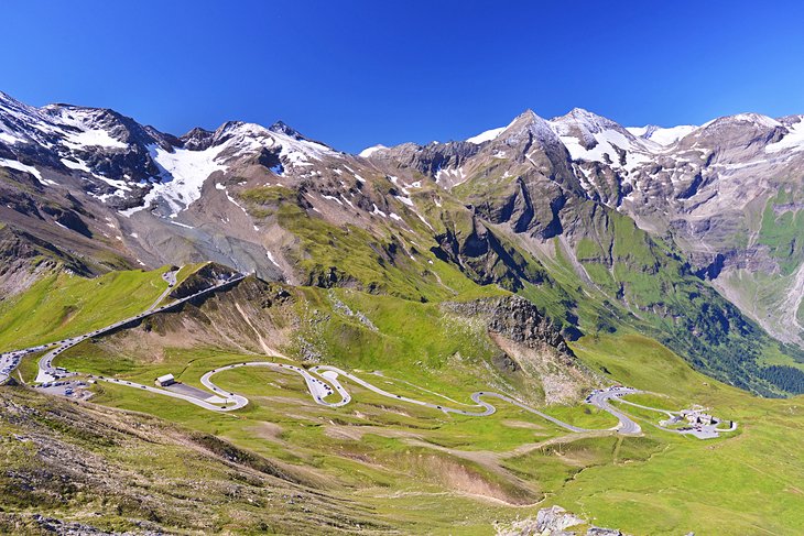La carretera del Grossglockner hacia Franz-Josefs-Höhe
