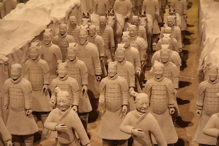 Las figuras alguna vez fueron bastante coloridas-Ejército de Terracota en Xi'an