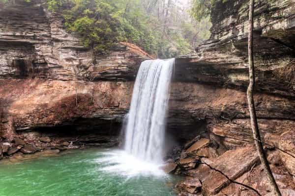 Lower Greeter Falls-caminatas cerca de Chattanooga