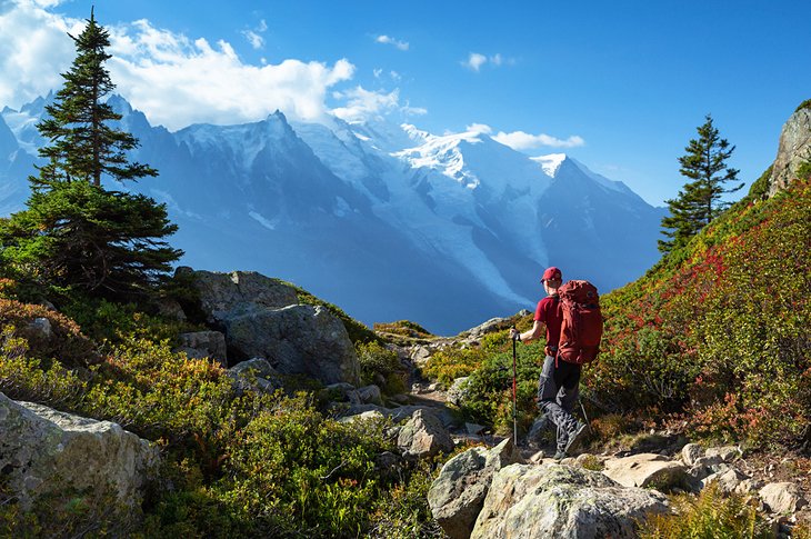Mont Blanc en los Alpes franceses