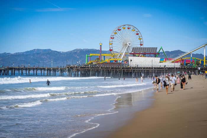 Muelle de Santa Mónica - lugares icónicos de Hollywood en Los Ángeles