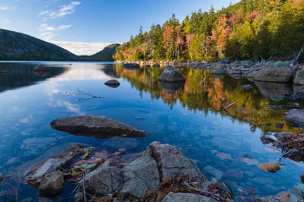 Parque Nacional Acadia-Colores del Otoño en Maine