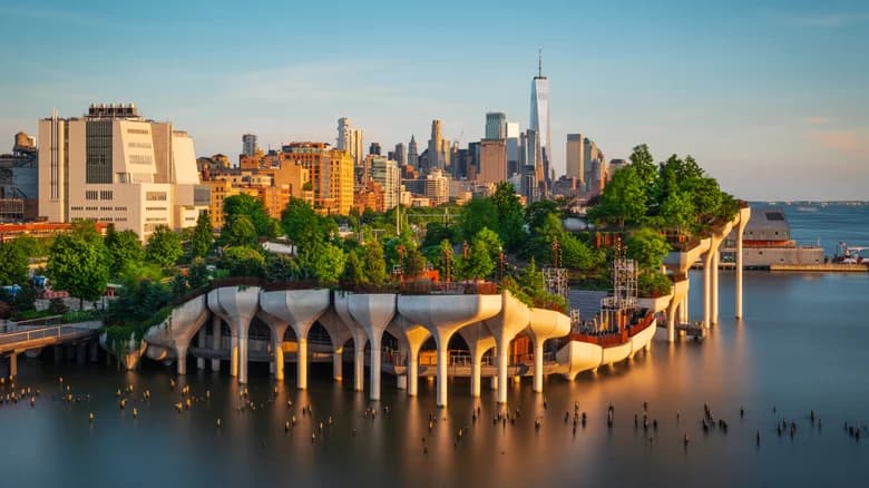 Parques y puentes del río Hudson
