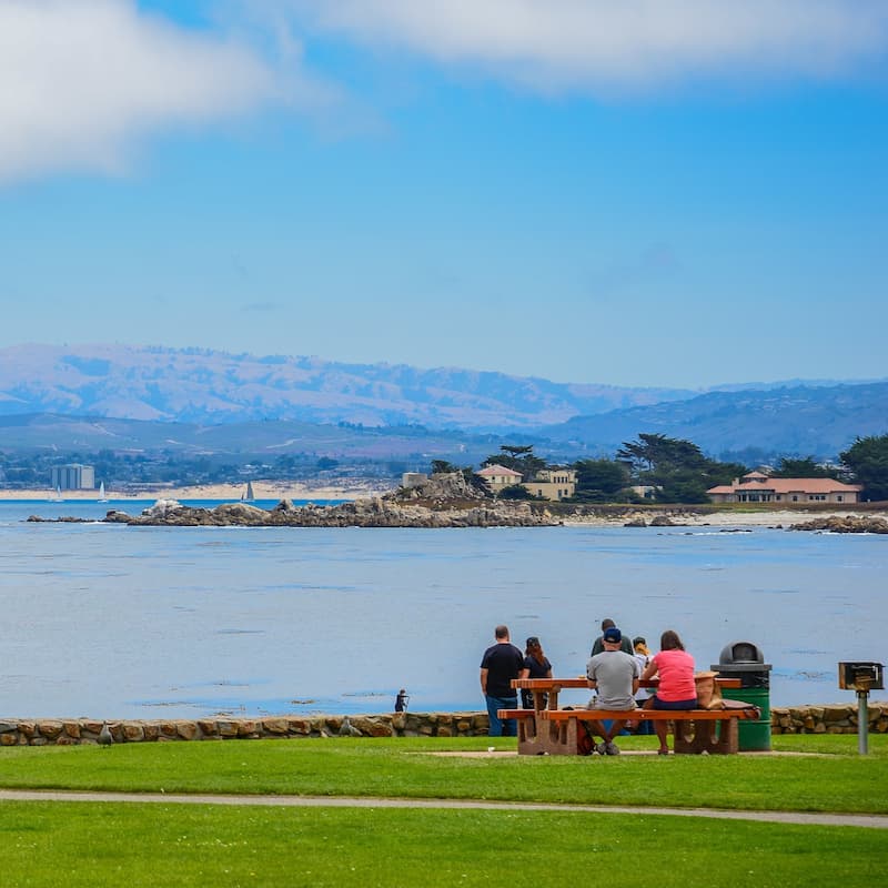 Picnic en el punto de los amantes-pacific grove