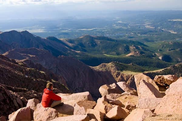 Pikes Peak a través de Barr Trail