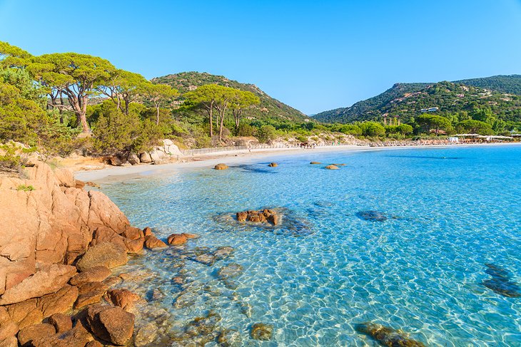 Playa de Palombaggia en Córcega