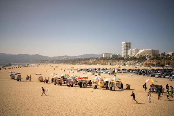 Playa estatal de Santa Mónica-playas del sur de California