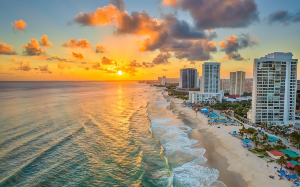 Playas populares en México Cancún