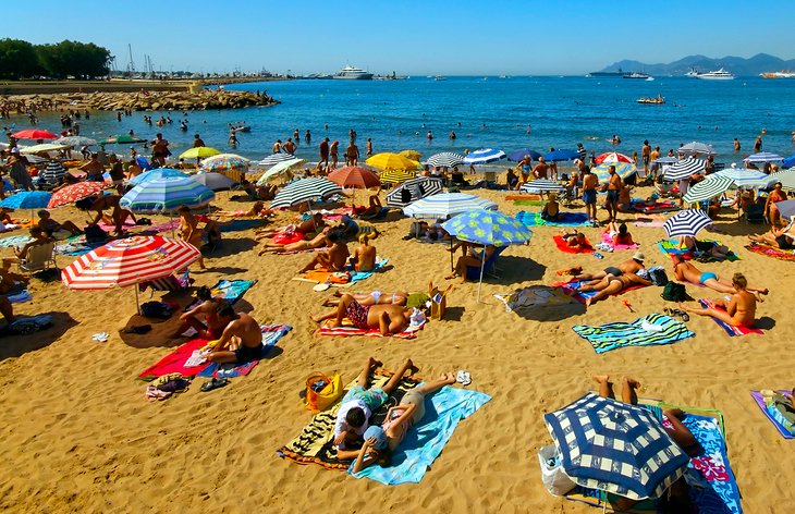 Playas públicas en Cannes