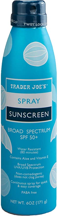 Protector solar en aerosol Nourish de Trader Joe