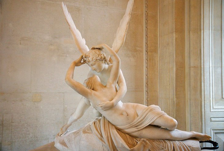 Psique revivida por el beso de amor de Antonio Canova (ala Denon, habitación 403)